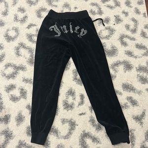Rhinestone Juicy Couture Velour Joggers Size M